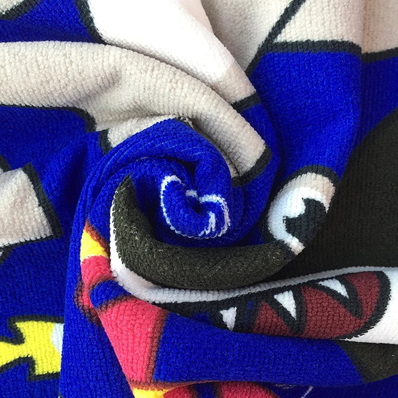 Baby Bathing Towels Boys Hooded Microfiber Minnie Bath Robes for Girls Kids Beach Towel Stitch Mickey Cape Towels Poncho