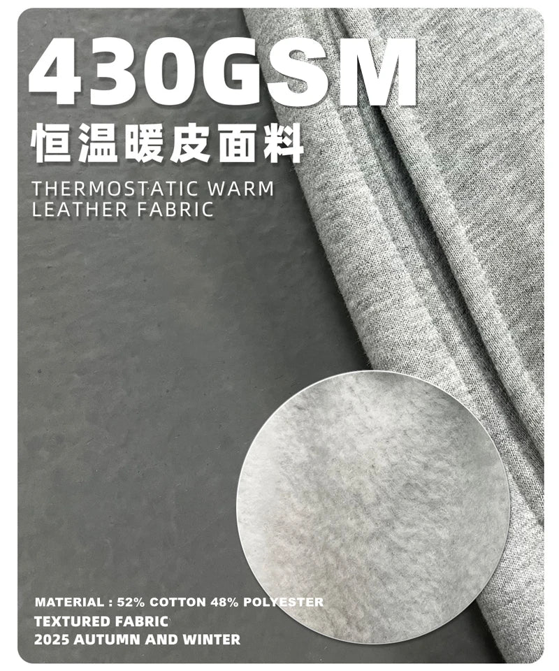 ZODF 2025 Winter 430gsm Unisex Fleece Straight Sweatpants Thick Warm Casual Oversized Trousers HY1170