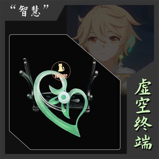 Genshin Impact Sumeru Akasha Terminal Cosplay The Greater Lord Rukkhadevata Void Terminal Earring Luminous Nahida Prop Accessory