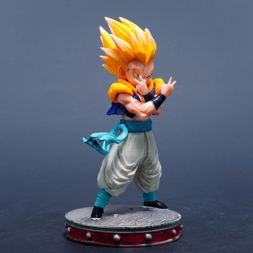 15cm Super Saiyan Gotenks Dragon Ball PVC Action Figure Desktop Ornament Model Toy Gift