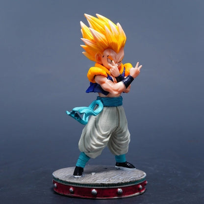 15cm Super Saiyan Gotenks Dragon Ball PVC Action Figure Desktop Ornament Model Toy Gift