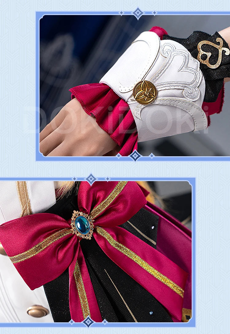 IN STOCK Escoffier Cosplay Costume Game Genshin Impact【XS-3XL】DokiDoki-R Fontaine Escoffier Plus Size Halloween