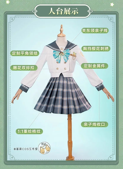 Firefly Cosplay Costume Spring Missive Outfit JK Uniform Honkai Star Rail New Skin Metal Props Halloween Party Women Girl iCoser