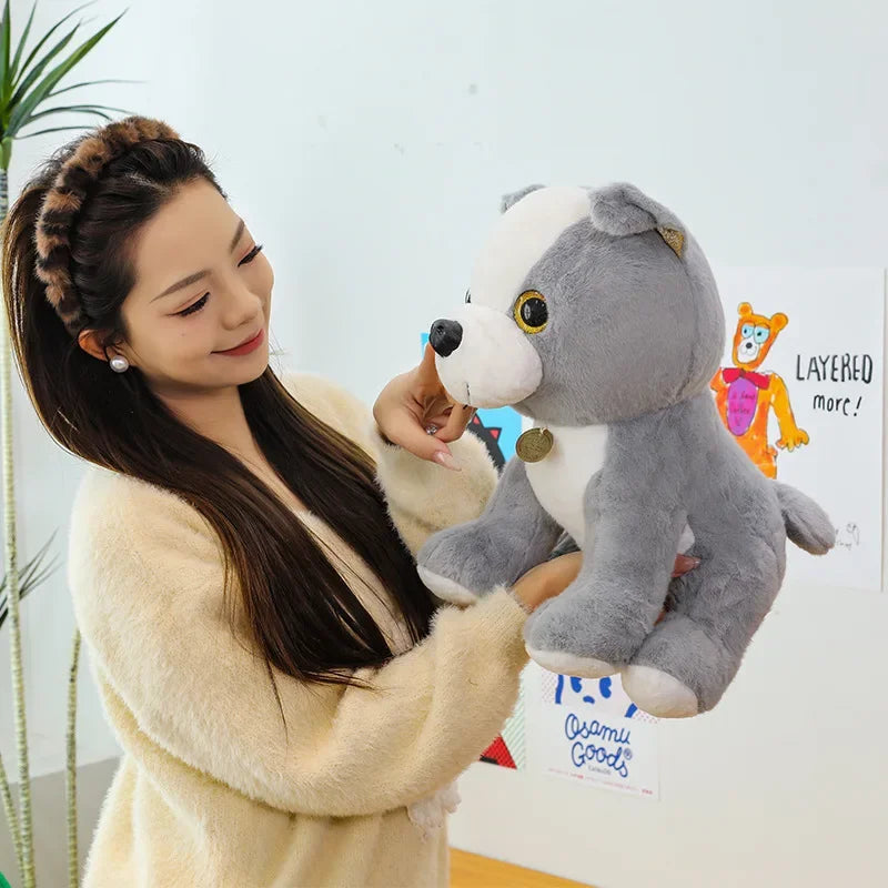 New 3 Colors 20-35cm Bulldog Plush Stuffed Puppy Doll Cute Puppy Plush Kawaii Animal Toy Children's Birthday Gift Doll Kids To