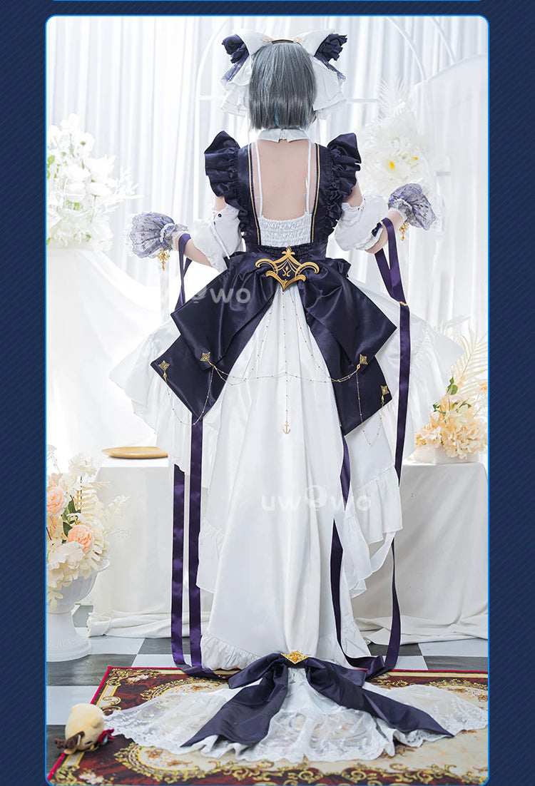 IN STOCK UWOWO Cheshire Cosplay Game Azurr Lanee Cheshire Default Cosplay Costume New outfit Halloween Costume