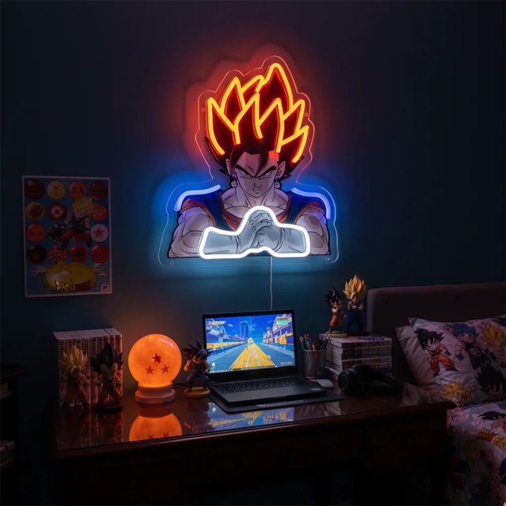 Anime Acrylic Neon LED Light/Lamp One Piece Dragon Ball Artwork for Home Festival Decor Party Bar Hotel Salon Shop,Etc.