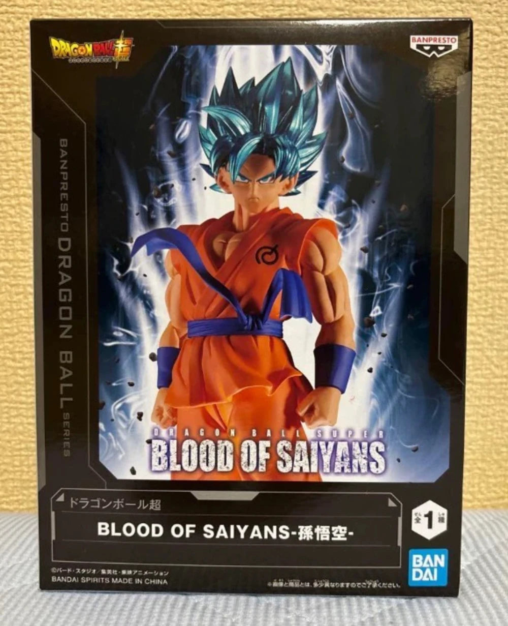 Banpresto Blood of Saiyans Son Goku 18cm PVC Figure - 1-Son Blue Hair