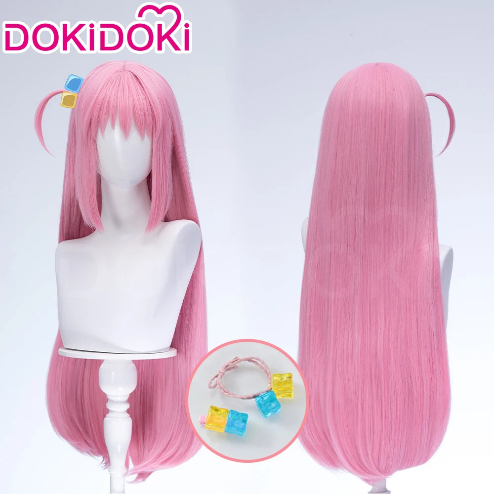 IN STOCK Gotou Hitori Wig Anime Bocchi the Rock! DokiDoki Cute Pink Short Hair Gotou Hitori Childhood Women Cosplay Wig