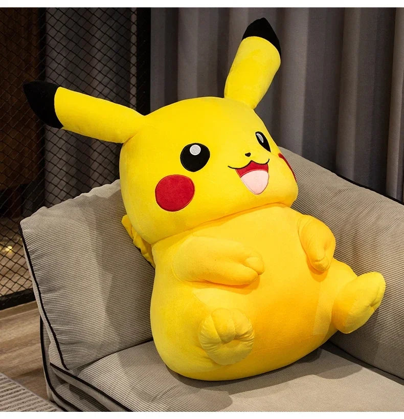 Cartoon Pikachu Plush Toy Lovely Peluche Stuffed Anime Pikachu Doll Kawaii Room Decor Soft Sofa Cushion Pillow Birthday Gifts