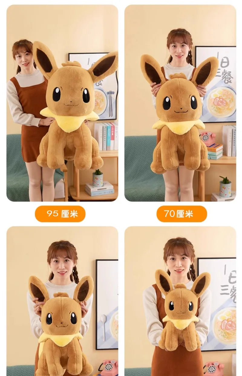40/50/70CM Big Size Pokémon Eeveelutions Plushies Anime Stuffed Toy Cartoon Comfortable Soft Doll Ornament Bolster Gift for Kid