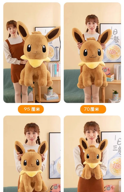 40/50/70CM Big Size Pokémon Eeveelutions Plushies Anime Stuffed Toy Cartoon Comfortable Soft Doll Ornament Bolster Gift for Kid
