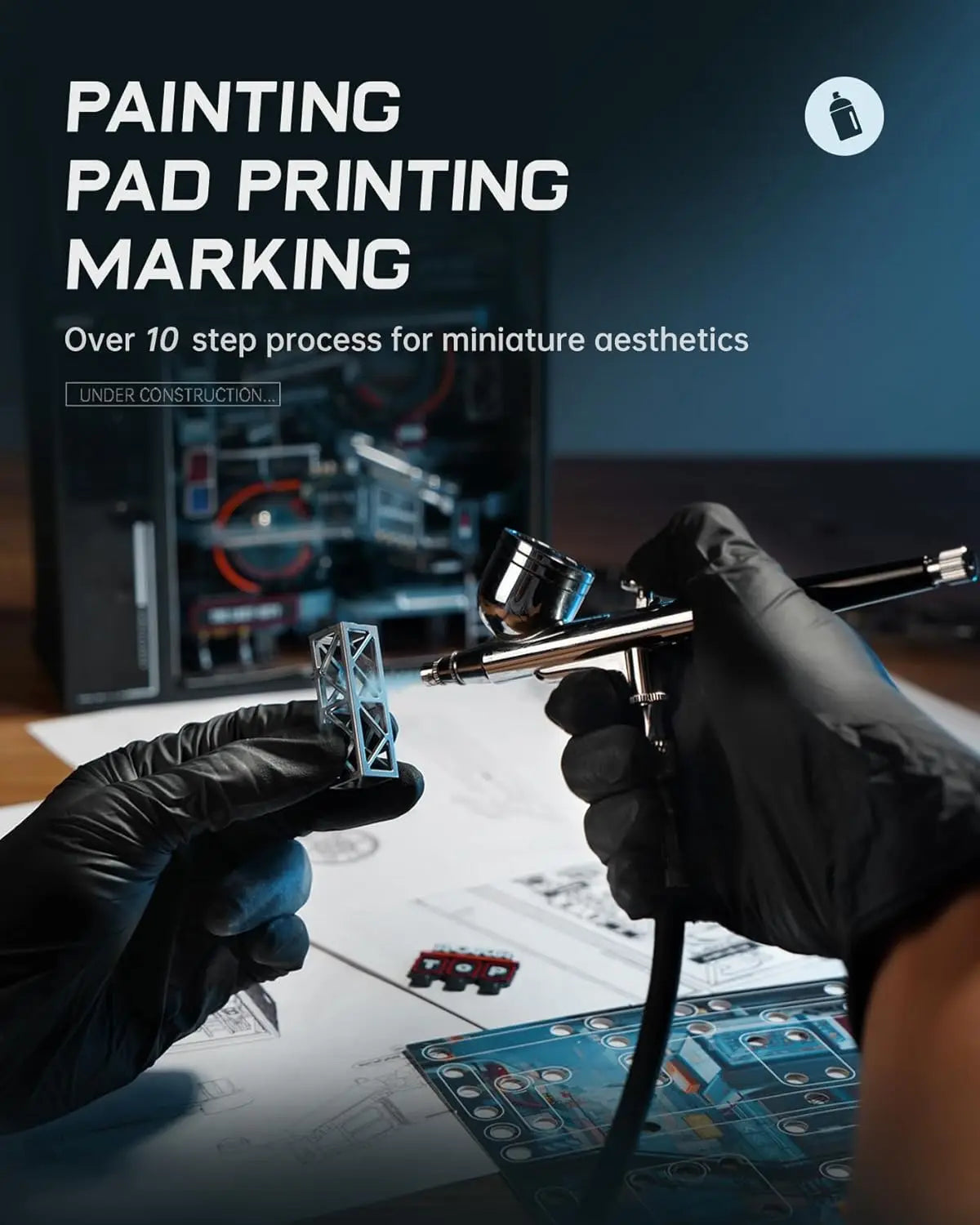 Robotime Rokr The Last City Parallel World Building Toy Set Futuristic Marble Run Automatic 3D Gaming Decoration for Men Women