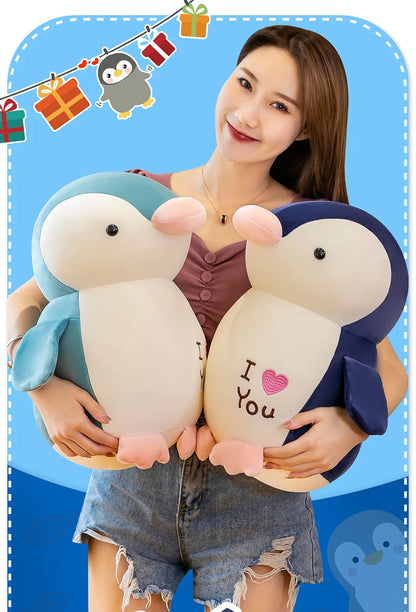 30cm Cute Soft Love Penguin Plush Toys Office Pillow Home Comfort Cushion Child Decor Christmas Gift Cotton Doll Stuffed Toys