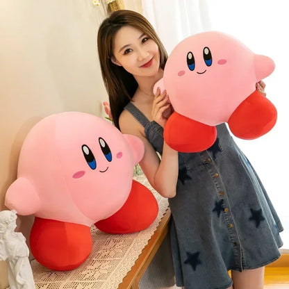 50cm Big Size Kirby Anime Plush Stuffed Doll Pink Plushies Pillow Room Decorated with Kawaii Peluche Children's Holiday Gifts