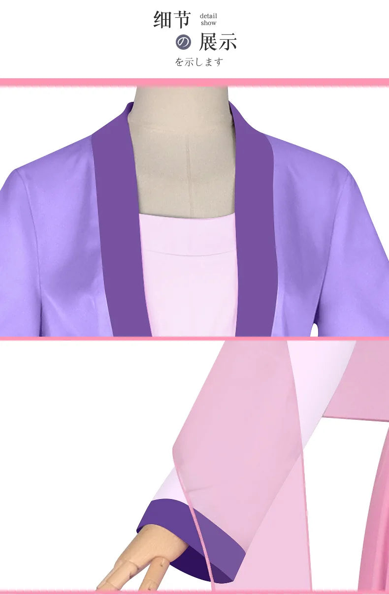 Anime The Apothecary Diaries Maomao Cosplay Costume Dress Wig Purple Pink Dress Kusuriya No Hitorigoto Halloween for Women Props