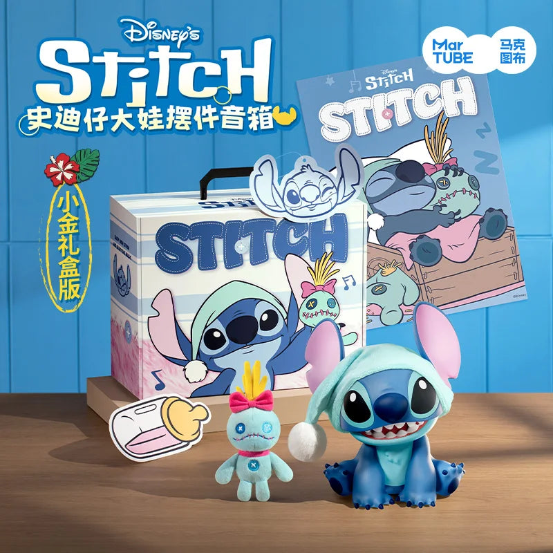 Lilo & Stitch Anime Figure Stitch Sound System Cute Small Bluetooth Speake Collection Model Ornament Toy Birthday Christmas Gift