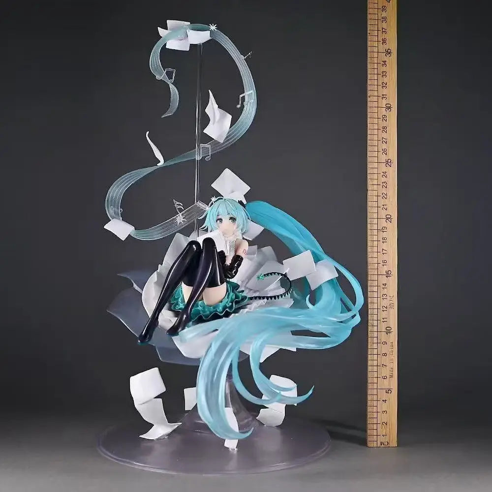 35cm anime doll Hatsune Miku Action Figures Japanese model decoration anime GK beautiful girl sculpture peripheral gifts toy