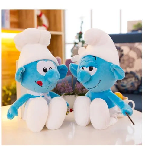 New 40cm Cartoon Character Creative Smurf Cute Plush Toy Kawaii Doll Children’s Soothing Toy Birthday Gift Christmas Gift