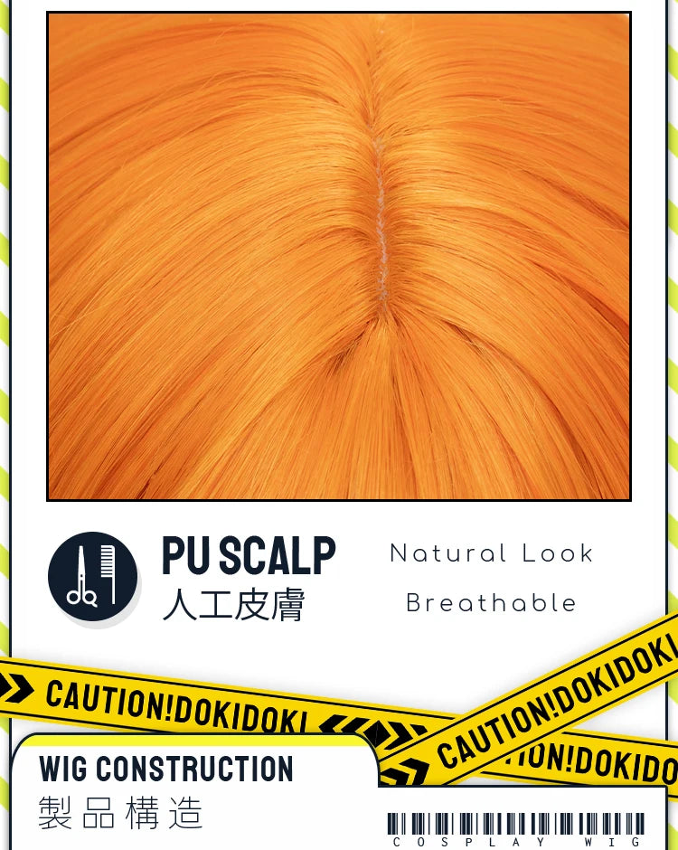 IN STOCK Rodion Ishmael Hong Lu Cosplay Wig Game DokiDoki Women Men 90cm Orange Black Long Hair Ishmael Cosplay Free Wig Cap
