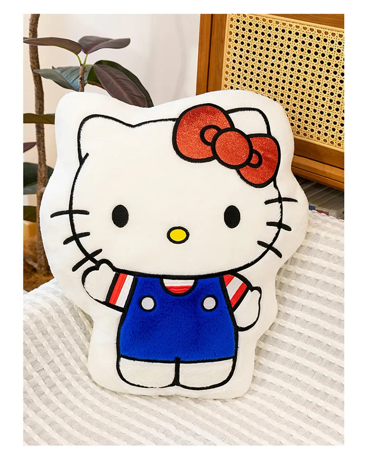 New Hello Kitty Plush Toy Kitten Stuffed Animal Soft Pillow Cute Doll for Girls Birthday Christmas Gift Perfect Sleep Companion