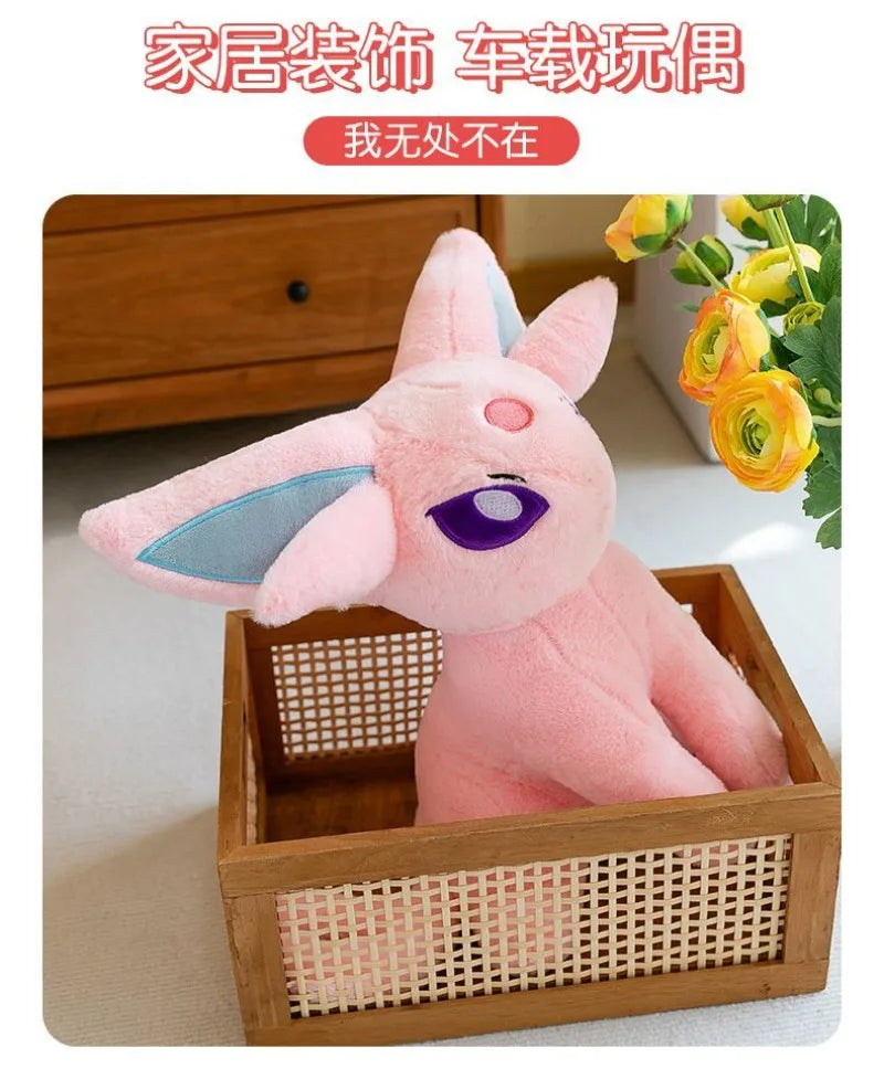 40/55/70cm Big Size Pokémon Espeon Plushies Kawaii Cartoon Anime Ornament Peluche Comfortable Soft Doll Children's Toy Gifts