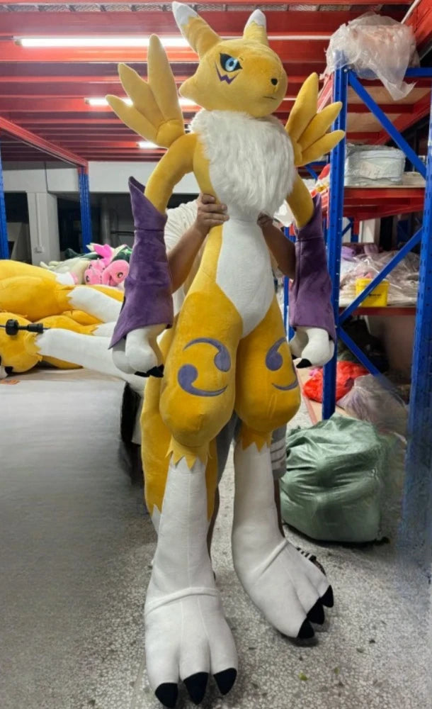 170CM Super Big Size Digimon Renamon Youkomon Plushies Cartoon Anime Stuffed Kawaii Ornaments Children Toy Comfortable Doll Gift
