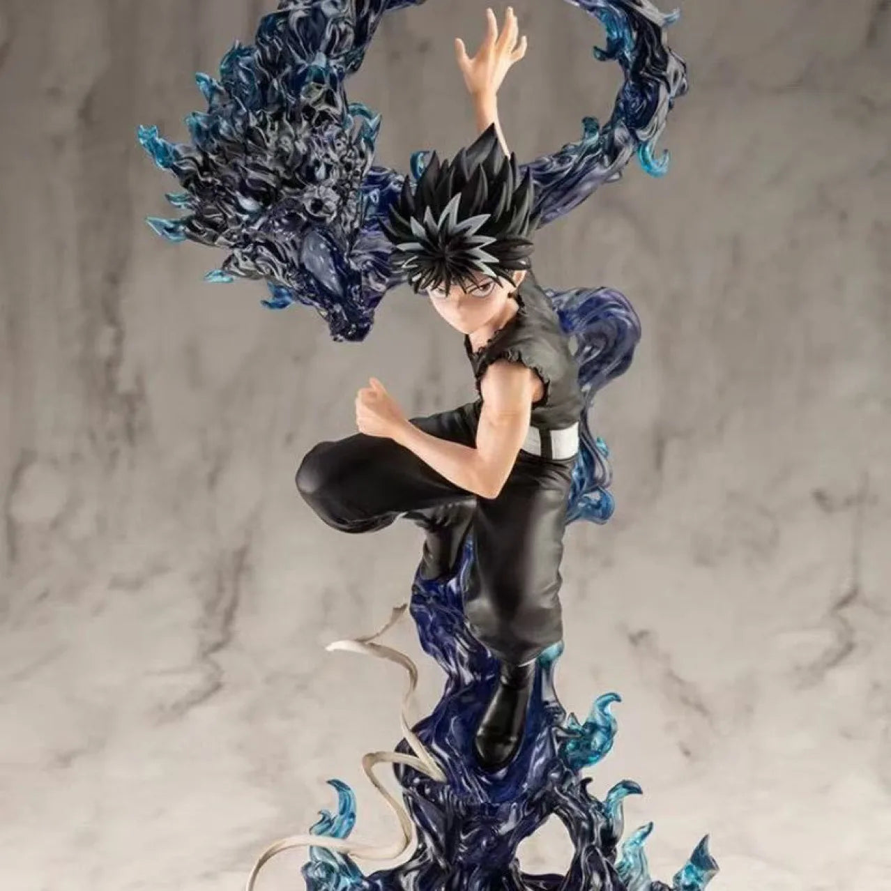 Hot Yuyu Hakusho Figures Hiei Anime Figure 24cm Pvc Statue Collection Model Room Decoration Dolls Boys Birthday Toys Gifts