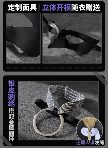 Zenless Zone Zero Hugo Cosplay Costume Wig Hat Mask Earrings Mockingbird New Eridu Hugo Vlad Ravenlock Halloween for Women Girls