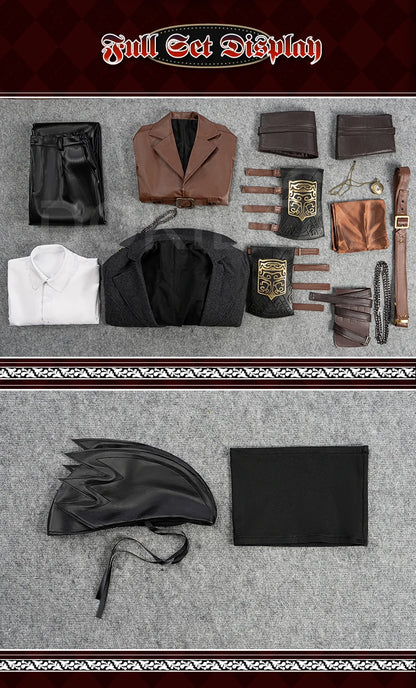 Gehrman Cosplay Costume Game Bloodborne Cosplay【XS-3XL】DokiDoki-R Men Hunter Halloween Costume Gehrman Hat Plus Size