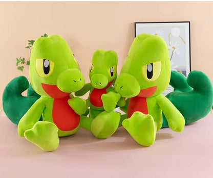 35-60CM Big Size Treecko Plushies Pokemon Anime Cartoon Peluche Kawaii Ornament Comfortable Soft Doll Children's Toy Gifts
