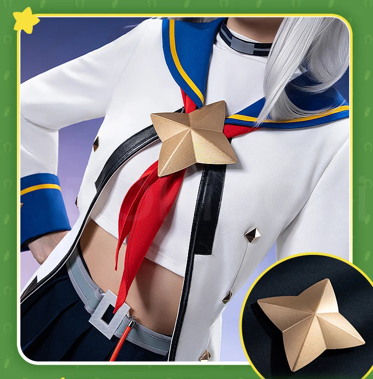 Oguri Cap Cosplay Costume Game【XS-2XL】DokiDoki-R Women Cute Performance Costume Oguri Cap White Cosplay Suits Plus Size