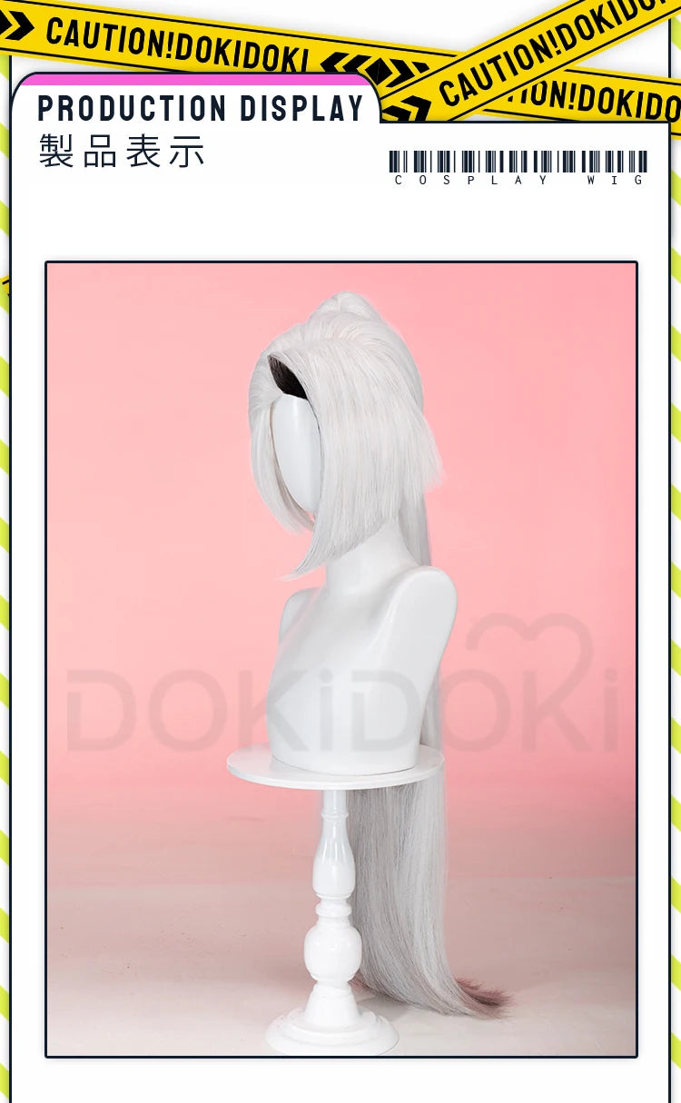 IN STOCK Vaggie Cherry Boom Lillth Morningstar Wig Anime DokiDoki 100cm Long Hair Lillth Cosplay Pre Crimped Wig Free Cap