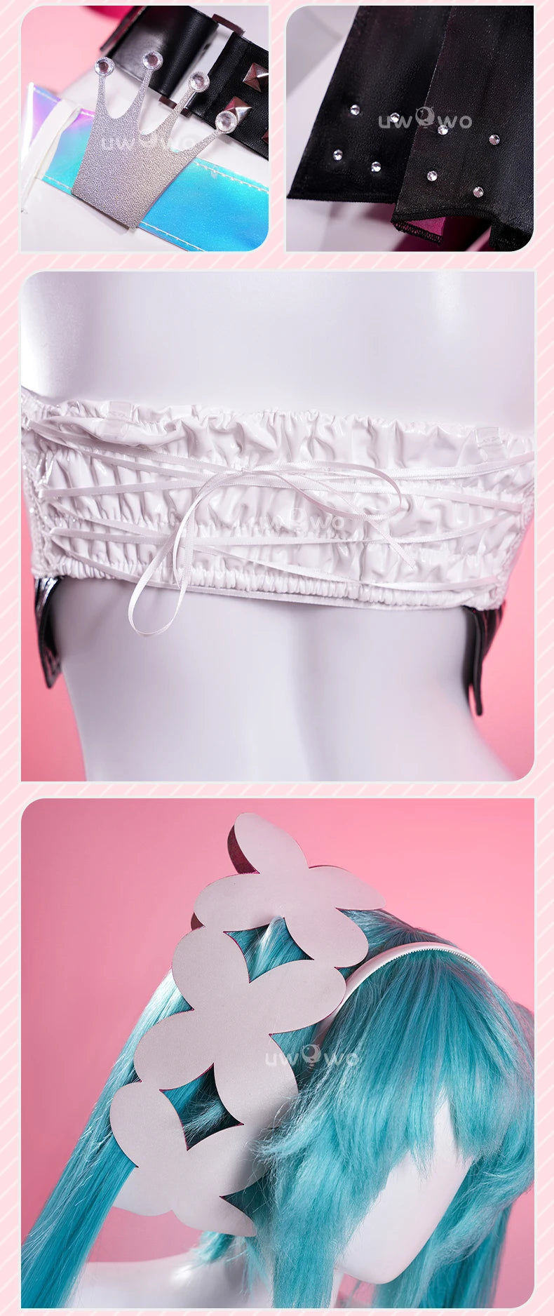 UWOWO Collab Series: V Singerr 2025 Racing Ver Cosplay Costume Summer Dress Halloween Costume