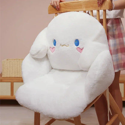 Sanrio Cute Soft Seat Cushion Kuromi My Melody Back Cushion Chair Cinnamoroll Sitting Cushion Sofa Bed Home Decor Gifts Girl