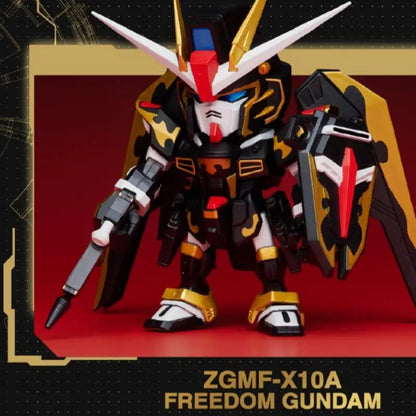 Original Bandai Gundam Blind Box QMSV 5TH Anniversary Special Toy Mystery Box RX-78-2 ZAKU FREEDOM XXXG-00W0 Action Figure Gift