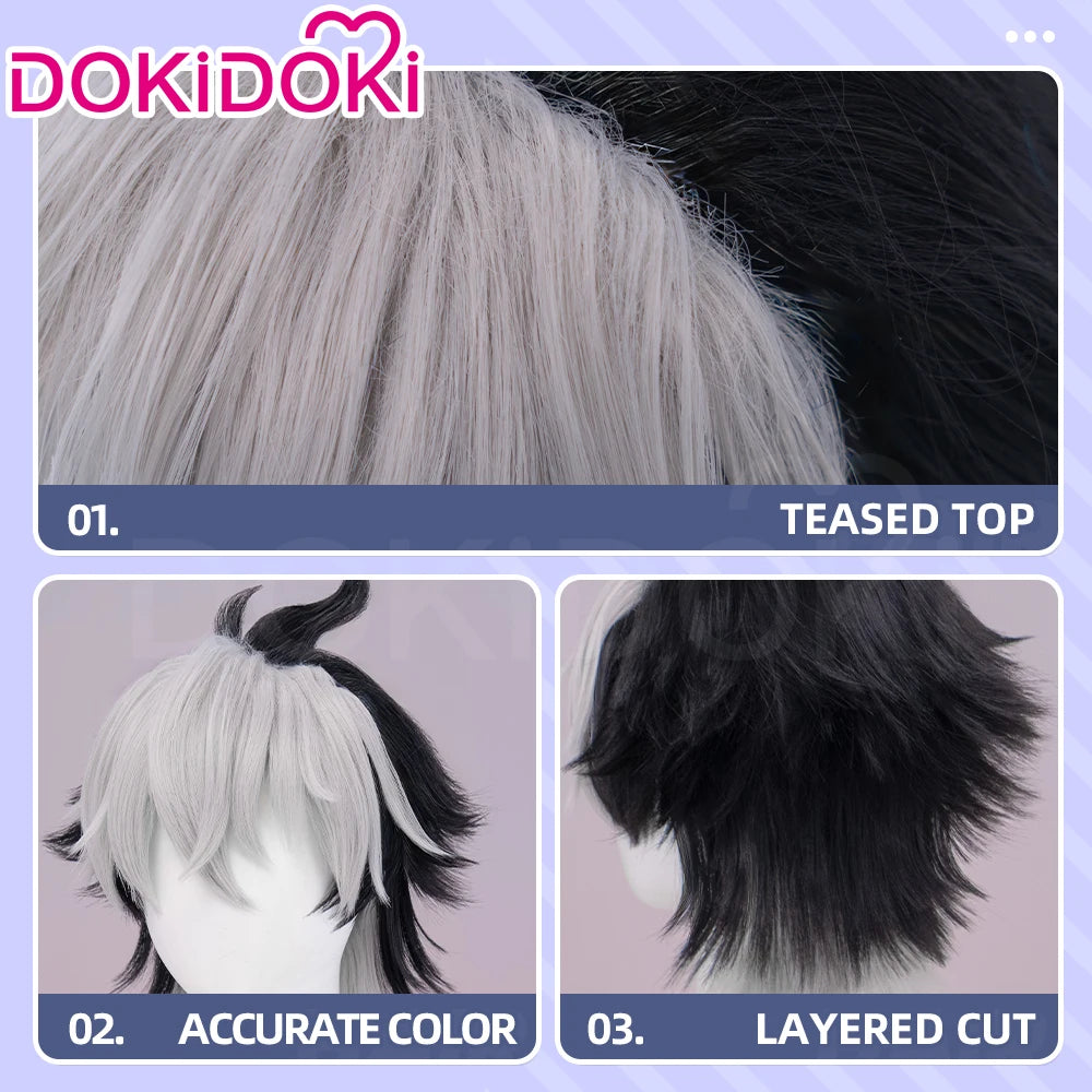 IN STOCK Komano Manato Lighter Wig Game Zenless Zone Zero Cosplay DokiDoki 32cm Short Hair ZZZ Sons of Calydon Cosplay Free Wig