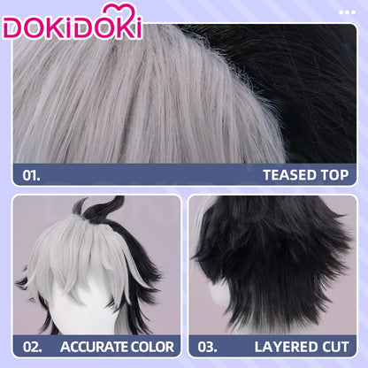 IN STOCK Komano Manato Lighter Wig Game Zenless Zone Zero Cosplay DokiDoki 32cm Short Hair ZZZ Sons of Calydon Cosplay Free Wig
