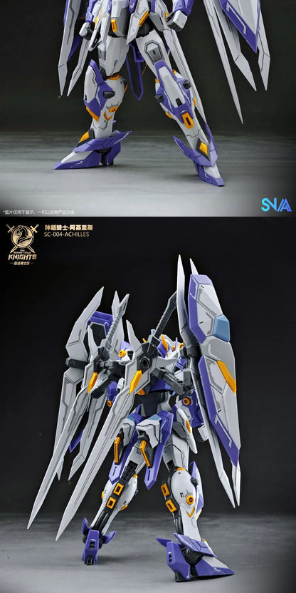 SNAA 1/144 SC-004 Aegis Knight Achilles Series Assembly Model Mecha Action Figure ABS Frame Detachable Collectible Toy