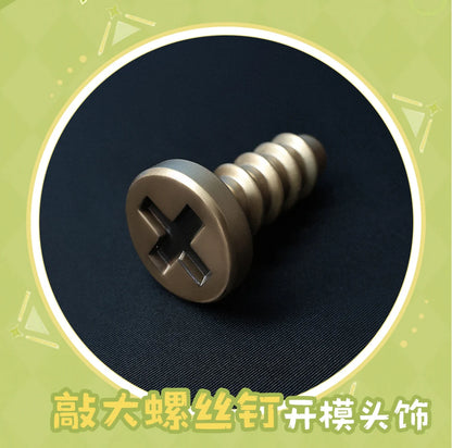 Genshin Impact Aino Cosplay Costume Wig Uniform Headwear Frog Backpack Clink-Clank Krumkake Craftshop Halloween for Women Girls