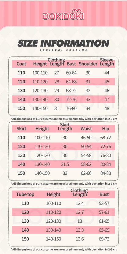 【Last Batch】IN STOCK Miraa Rumii Cosplay Costume【110-150】DokiDoki-N Halloween Family Girls Black Golden Suit Plus Size