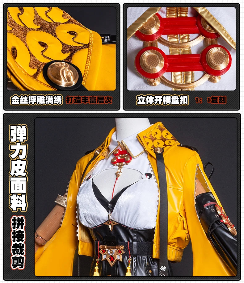 iCoser Zenless Zone Zero Yixuan Cosplay Costume Wig Uniform Headwear Bird Props Yunkui Summit Carnival Halloween Party for Women