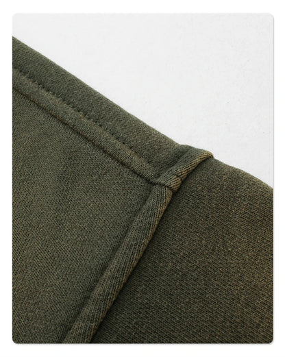 ZODF Autumn Winter Spray Dyeing Ink Splashing Hoodies For Men Unisex 450gsm Washed Oversized Knitted Hooded Pullovers HY0908