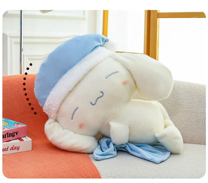 50CM Sanrio Sleeping Cartoon Anime Cinnamoroll Plushies Stuffed Animal Home Decoration Peluche Sleeping Pillow Holiday Gifts