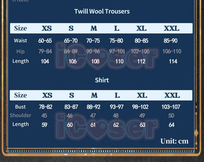 iCoser Love and Deepspace Caleb Cosplay Costume White Farspace Colonel Uniform Cap Combat Outfits Halloween Party for Women Men