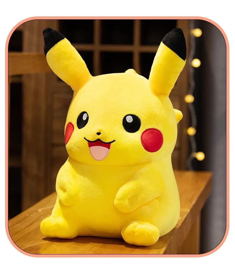 Cartoon Pikachu Plush Toy Lovely Peluche Stuffed Anime Pikachu Doll Kawaii Room Decor Soft Sofa Cushion Pillow Birthday Gifts