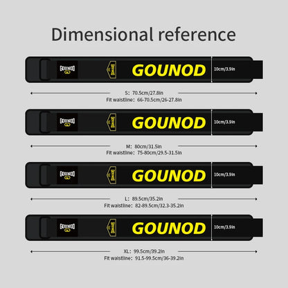 Gounod Weight Lifting Belt for Squats Deadlifts Powerlifting Fitness Support Men Women