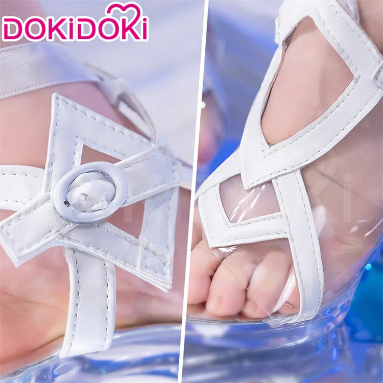 IN STOCK Columbina Luminous Shoes Cosplay Game Genshin Impact Cosplay DokiDoki Fatui Women High Heel Shoes Columbina Cosplay