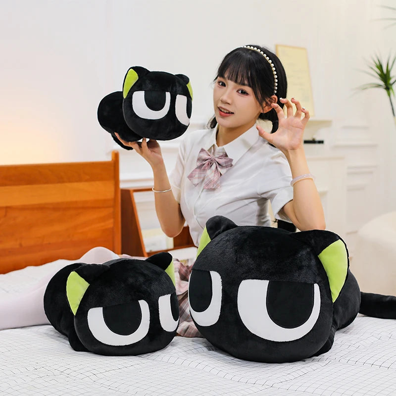 Official Anime The Legend of Luo 55cm Kawaii Xiao-Hei Xiao Hei Lovely Cat Doll Toy Plush Original Cartoon Cosplay Gift