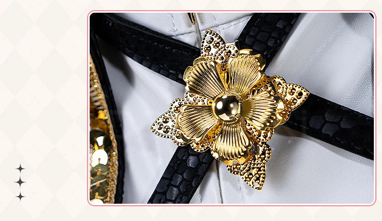 【Last Batch】IN STOCK Miraa Rumii Cosplay Costume【110-150】DokiDoki-N Halloween Family Girls Black Golden Suit Plus Size