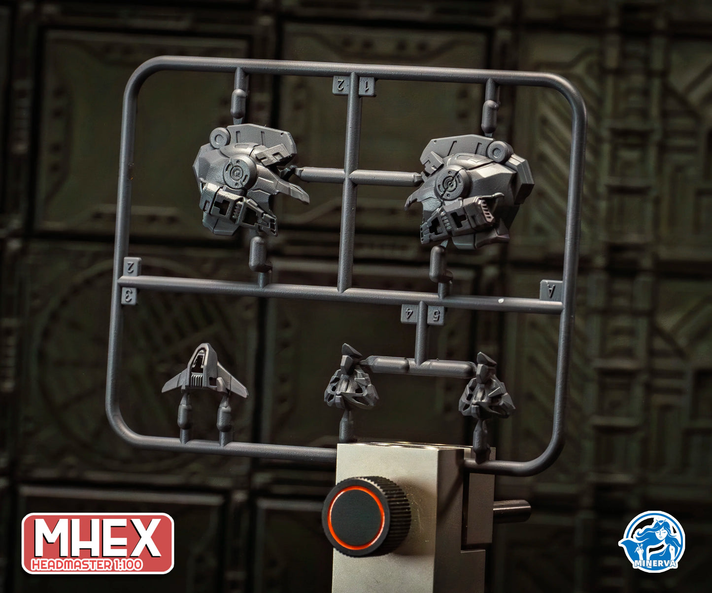 Minerva Hobby LINGXUZI Head Carving Replace Head For MG Barbatos Sky Defender Assembly Model Kit Toy GK Model Accessory Gift